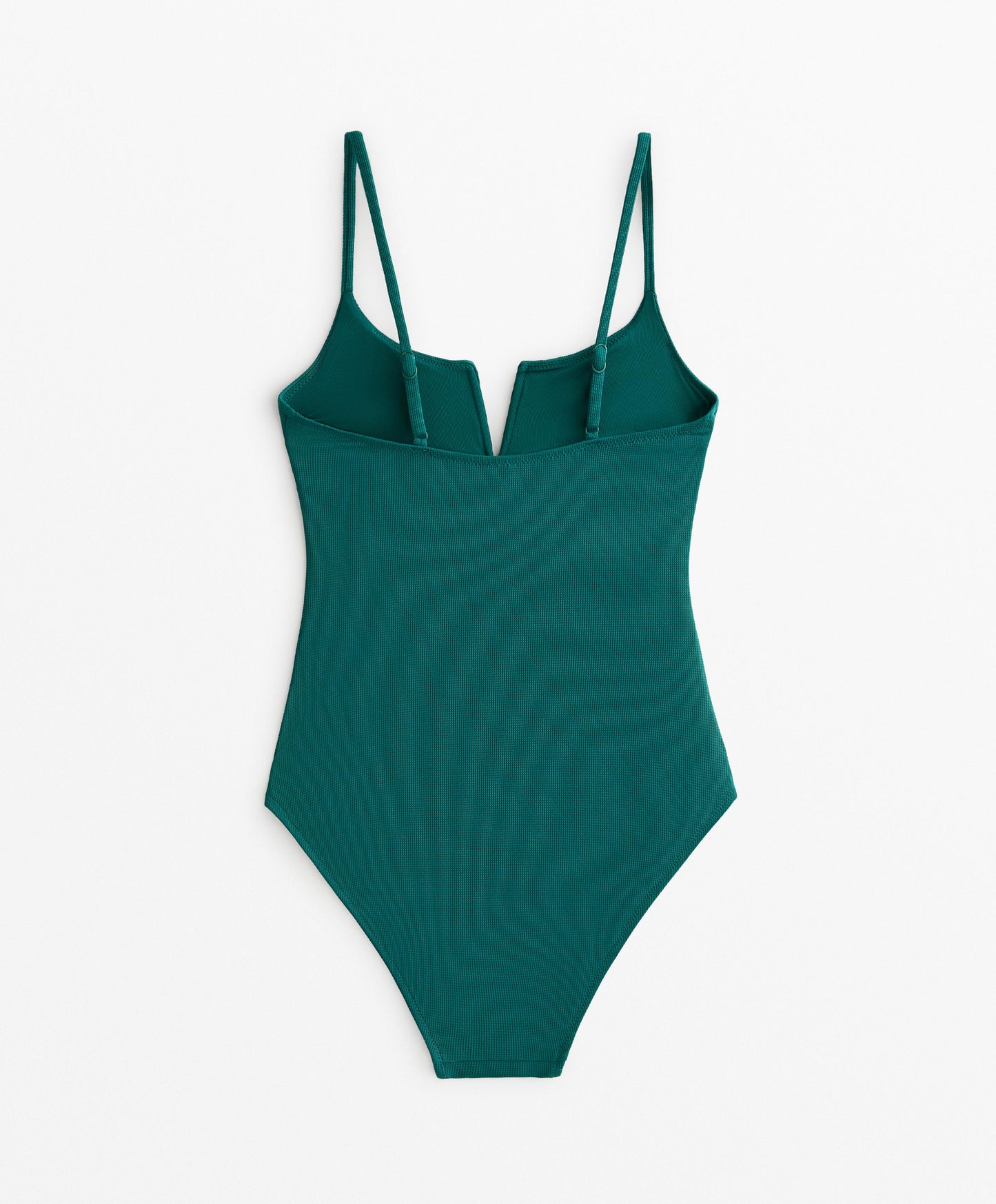 Piqu¨¦ V-neck swimsuit