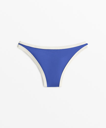 Bikini Medium Bottoms Contrast Trim U-Cut