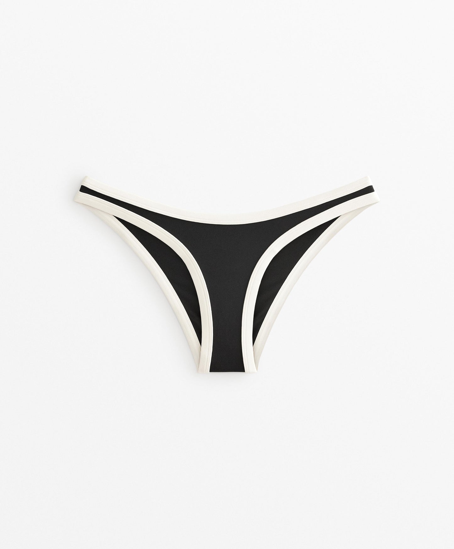Bikini Medium Bottoms Contrast Trim U-Cut