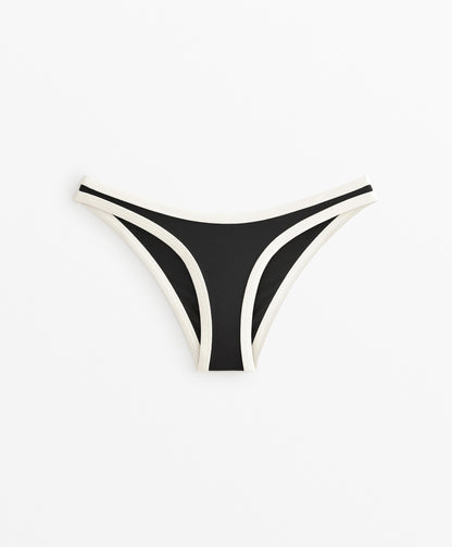 Bikini Medium Bottoms Contrast Trim U-Cut