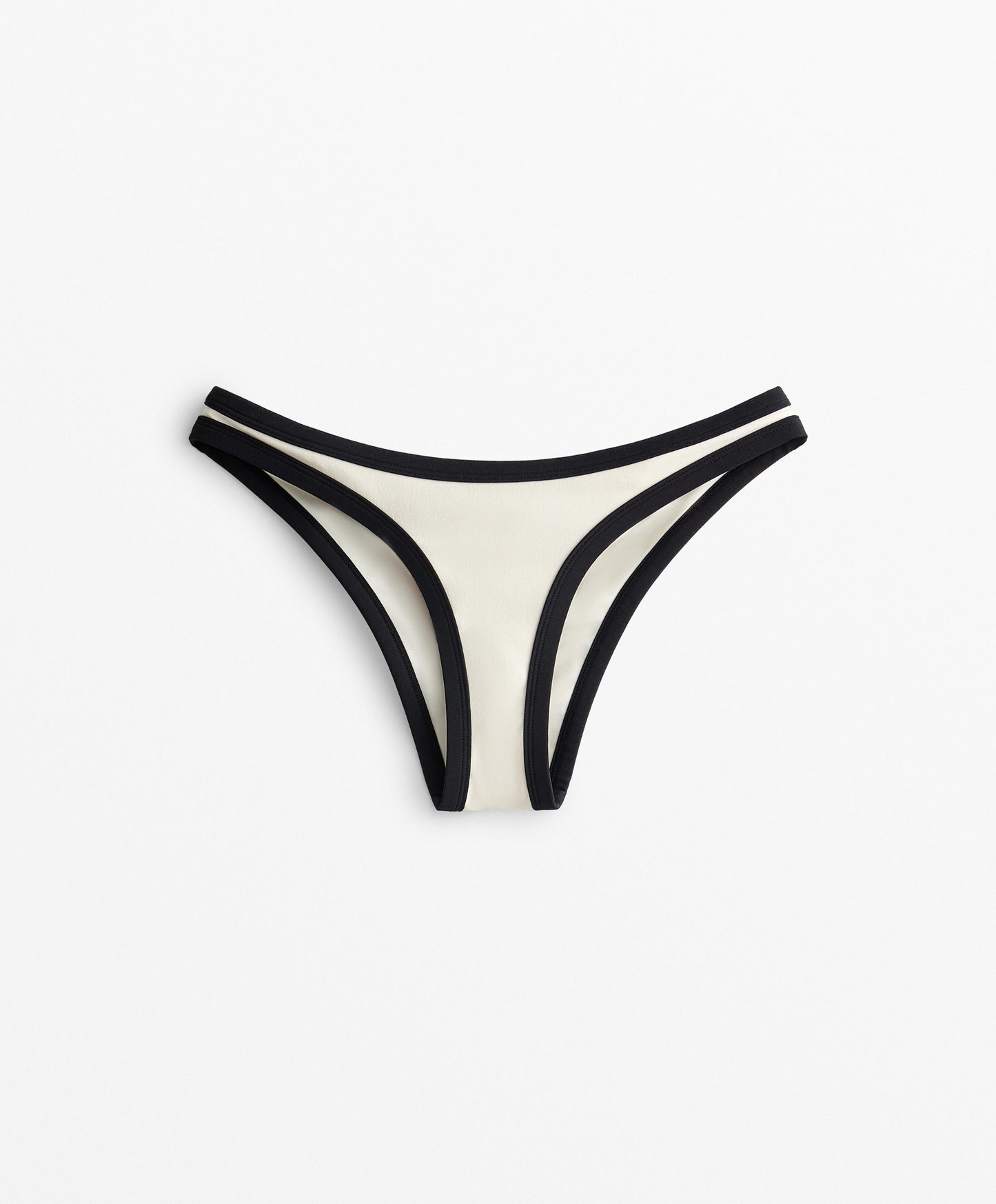 Bikini Medium Bottoms Contrast Trim U-Cut