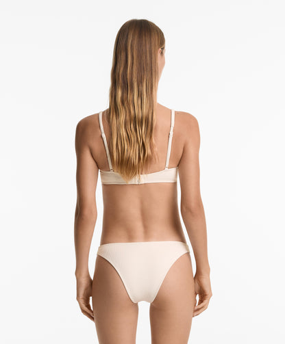U-Cut Piqu¨¦ Medium Bikini Bottoms