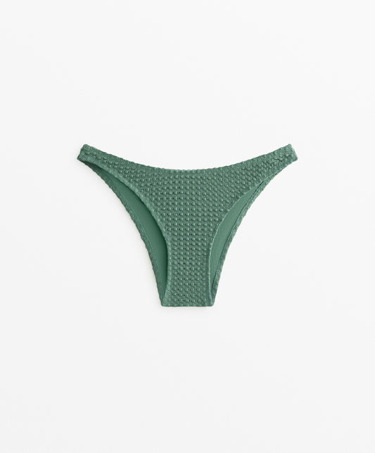 U-Cut Medium Bikini Briefs in Bubble Crochet