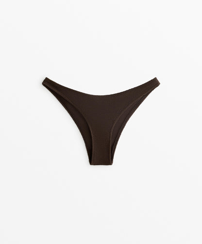 Crinkle U-cut medium bikini bottoms
