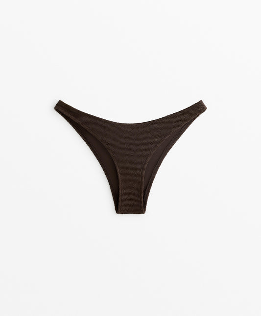 Crinkle U-cut medium bikini bottoms