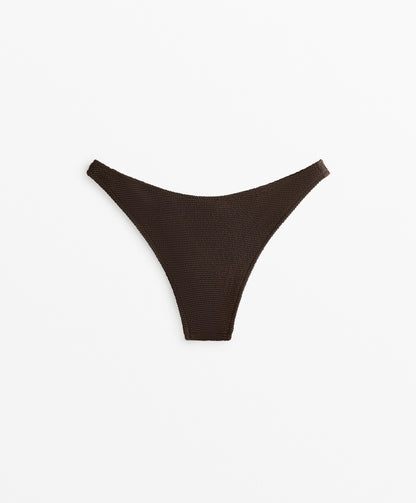 Crinkle U-cut medium bikini bottoms
