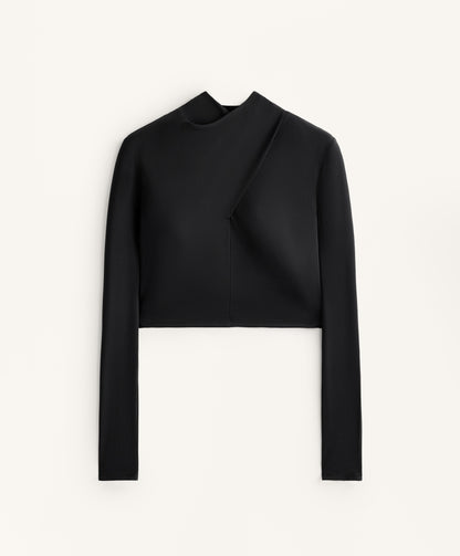 Comfortlux draped neckline T-shirt