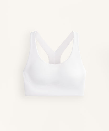 Compressive medium-support bra with cups