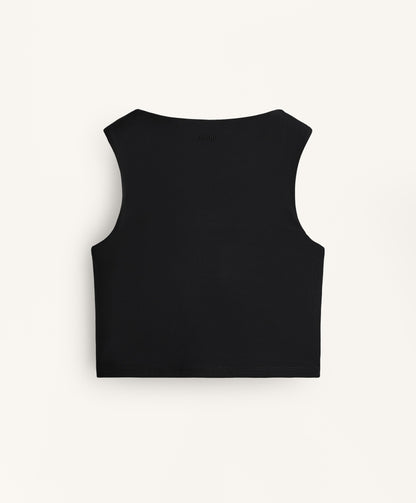 Asymmetrical twist Comfortlux tank top