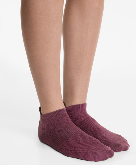 3 pairs of polyamide blend sneaker socks with heel tab