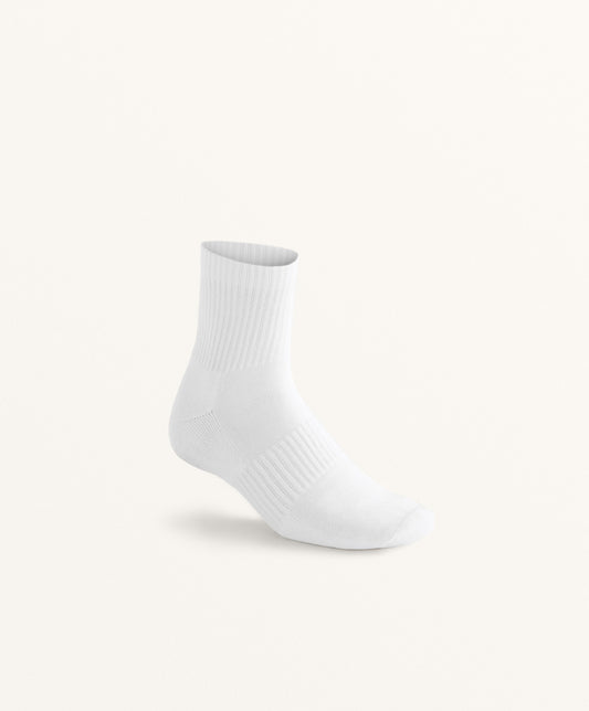 3 pairs of cotton blend quarter sports socks