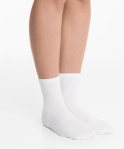 3 pairs of cotton blend quarter sports socks