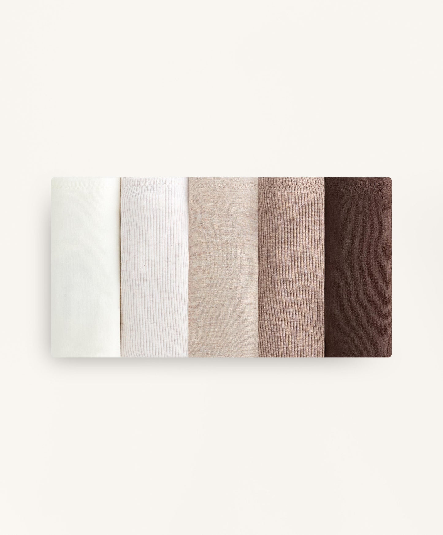 5 rib cotton blend Brazilian briefs
