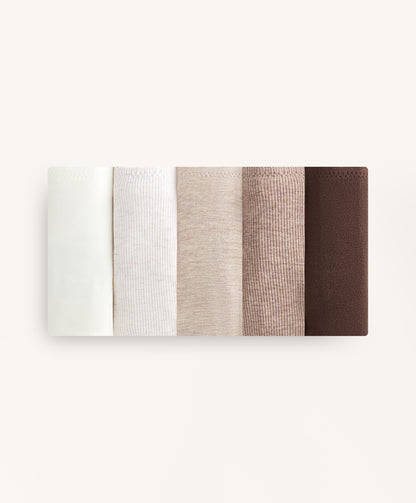 5 rib cotton blend Brazilian briefs