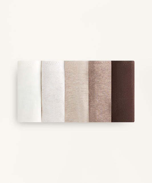 5 rib cotton blend Brazilian briefs