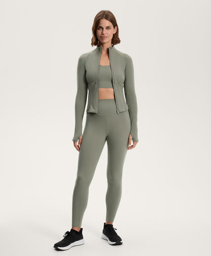 Light warm technical jacket with seams