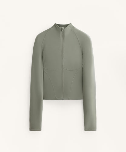 Light warm technical jacket with seams