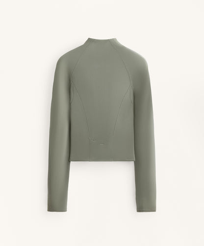 Light warm technical jacket with seams