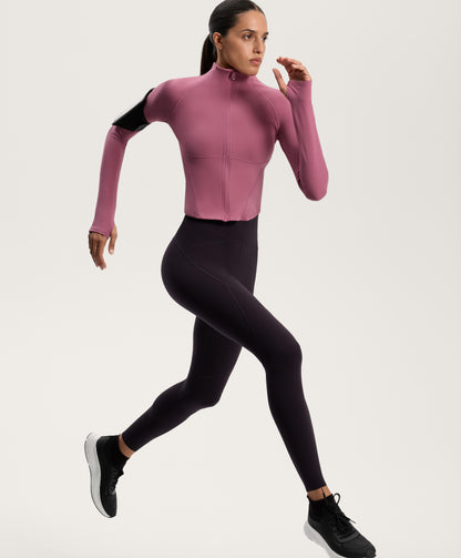 Light warm technical jacket with seams