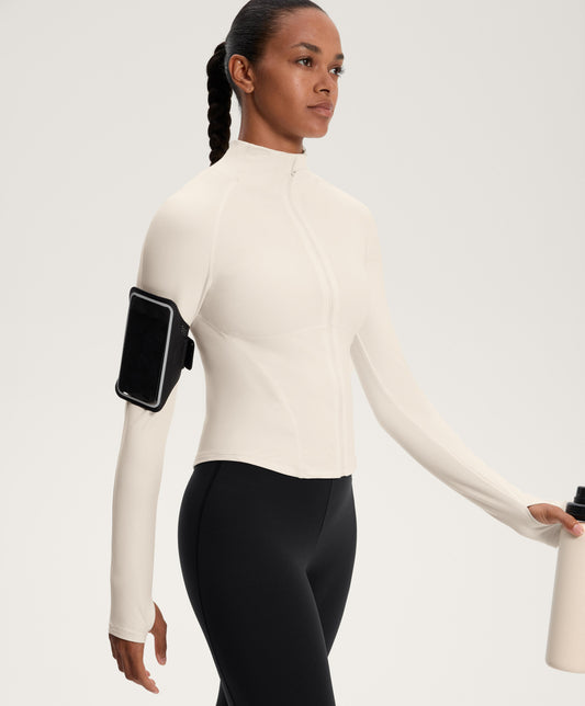 Light warm technical jacket with seams