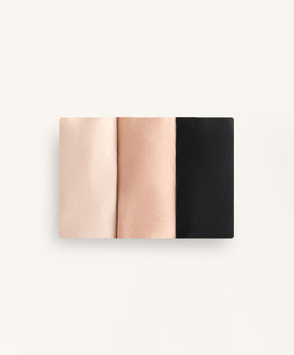 3 invisible cotton blend thong briefs