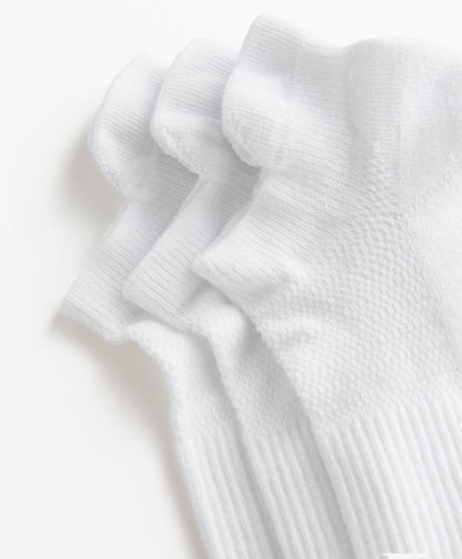 3 pairs of sports cotton-blend tab sneaker socks