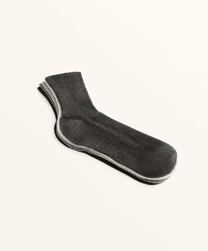 5 pairs of quarter socks with cotton