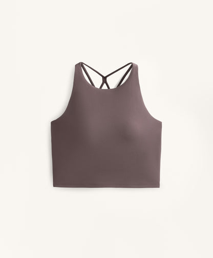 Comfortlux strap tank top with cups