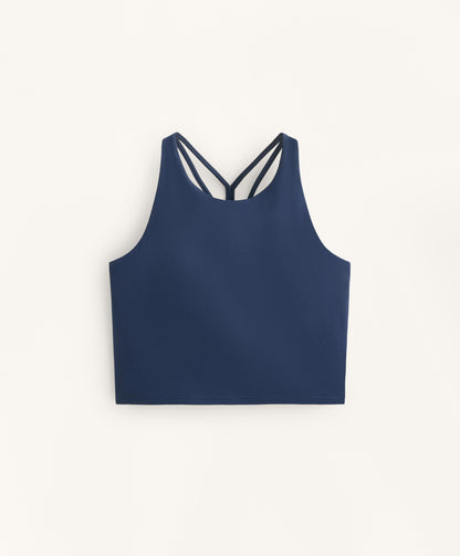 Comfortlux strap tank top with cups