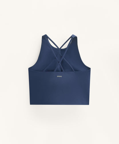 Comfortlux strap tank top with cups