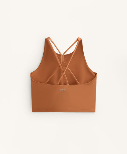 Comfortlux strap tank top with cups