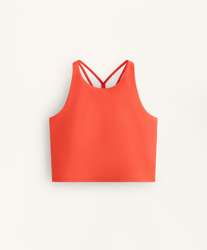 Comfortlux strap tank top with cups