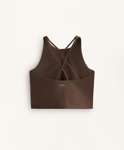 Comfortlux strap tank top with cups