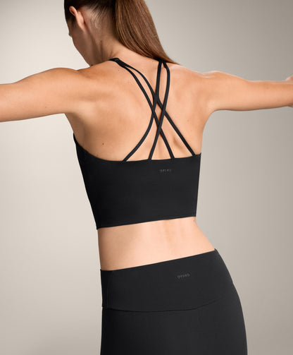 Comfortlux strap tank top with cups