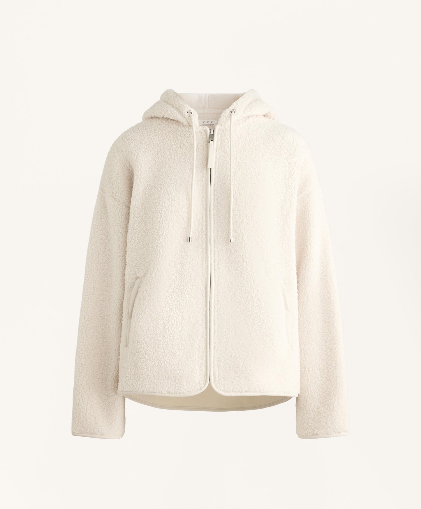 Faux-shearling hooded jacket