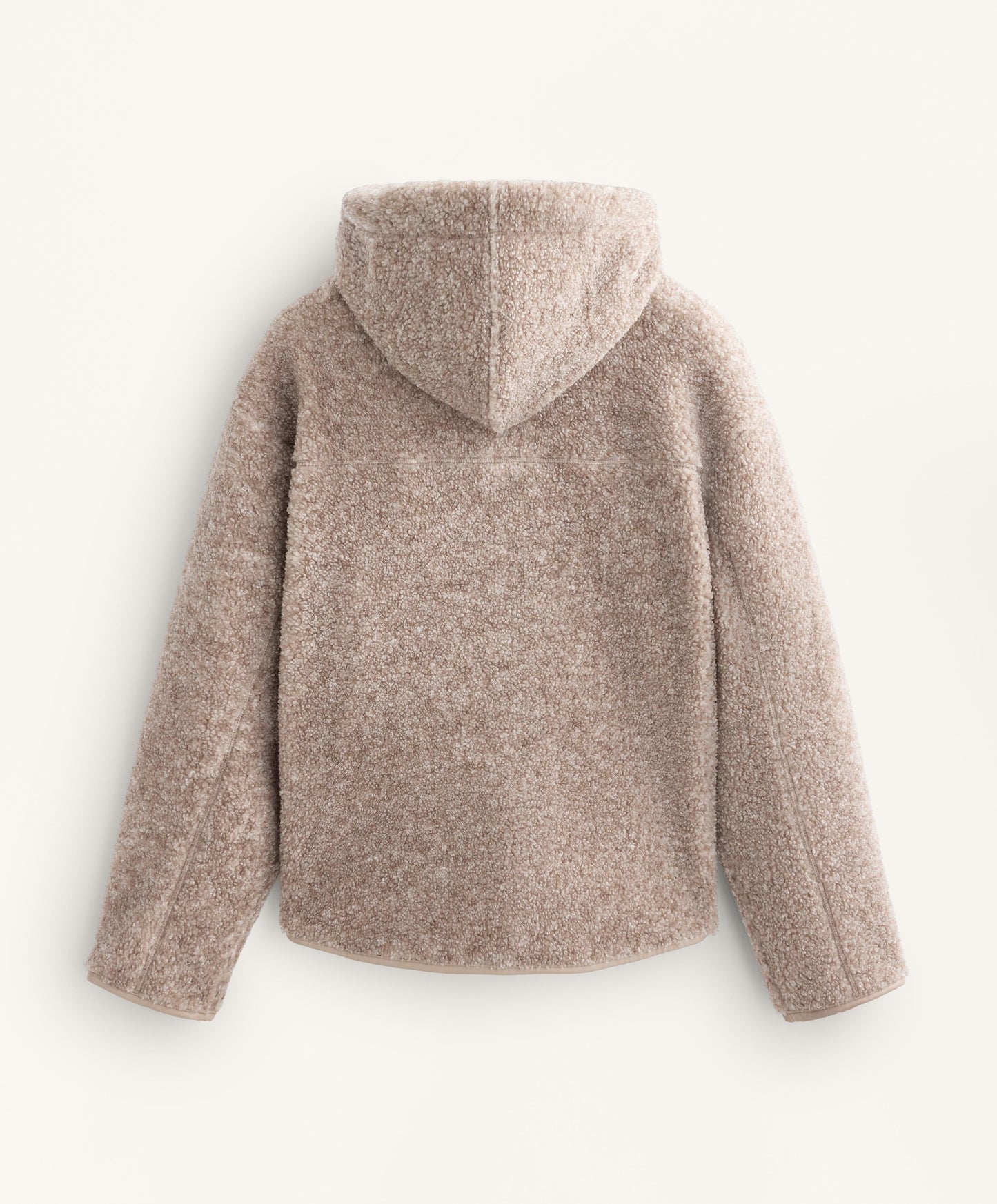 Faux-shearling hooded jacket