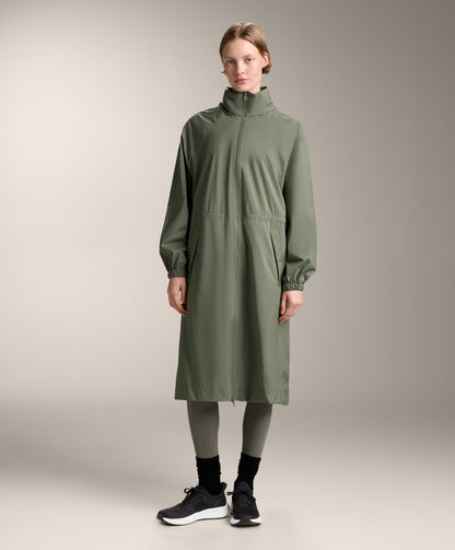Long packable super extra lightweight 10k waterproof jacket