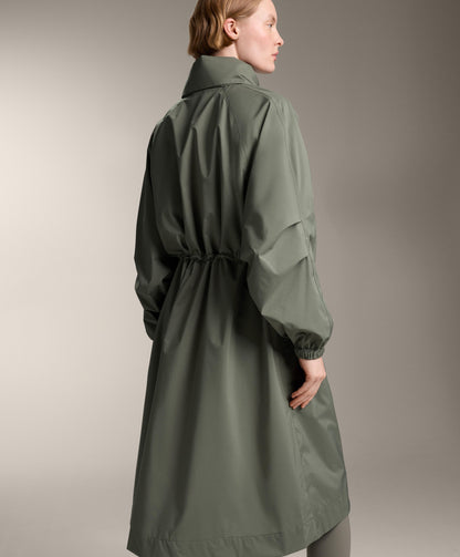 Long packable super extra lightweight 10k waterproof jacket