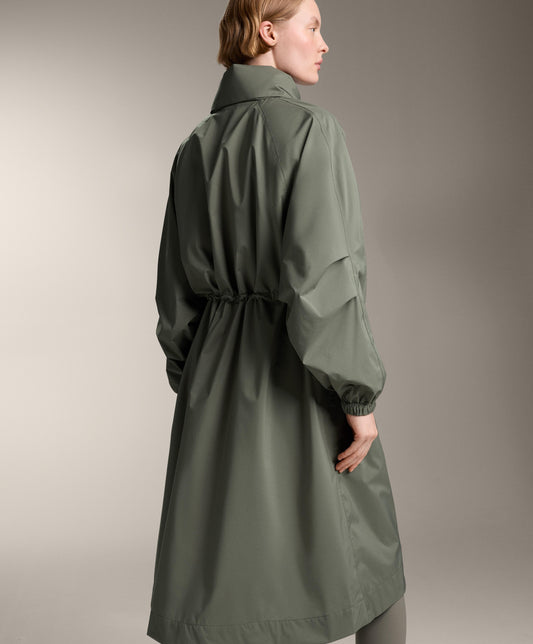 Long packable super extra lightweight 10k waterproof jacket