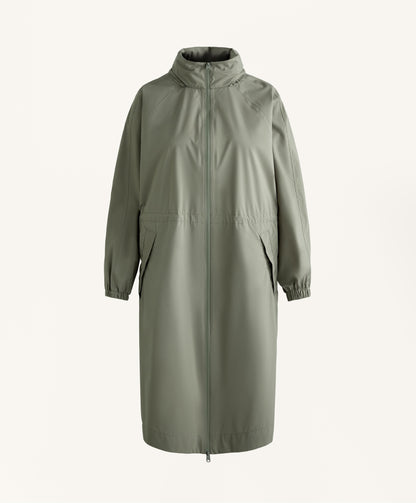 Long packable super extra lightweight 10k waterproof jacket