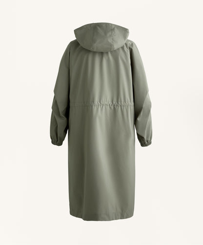 Long packable super extra lightweight 10k waterproof jacket