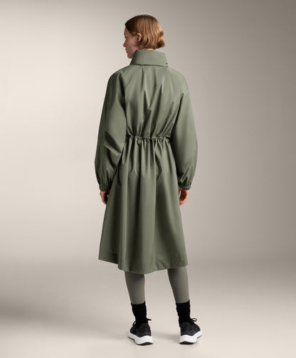 Long packable super extra lightweight 10k waterproof jacket