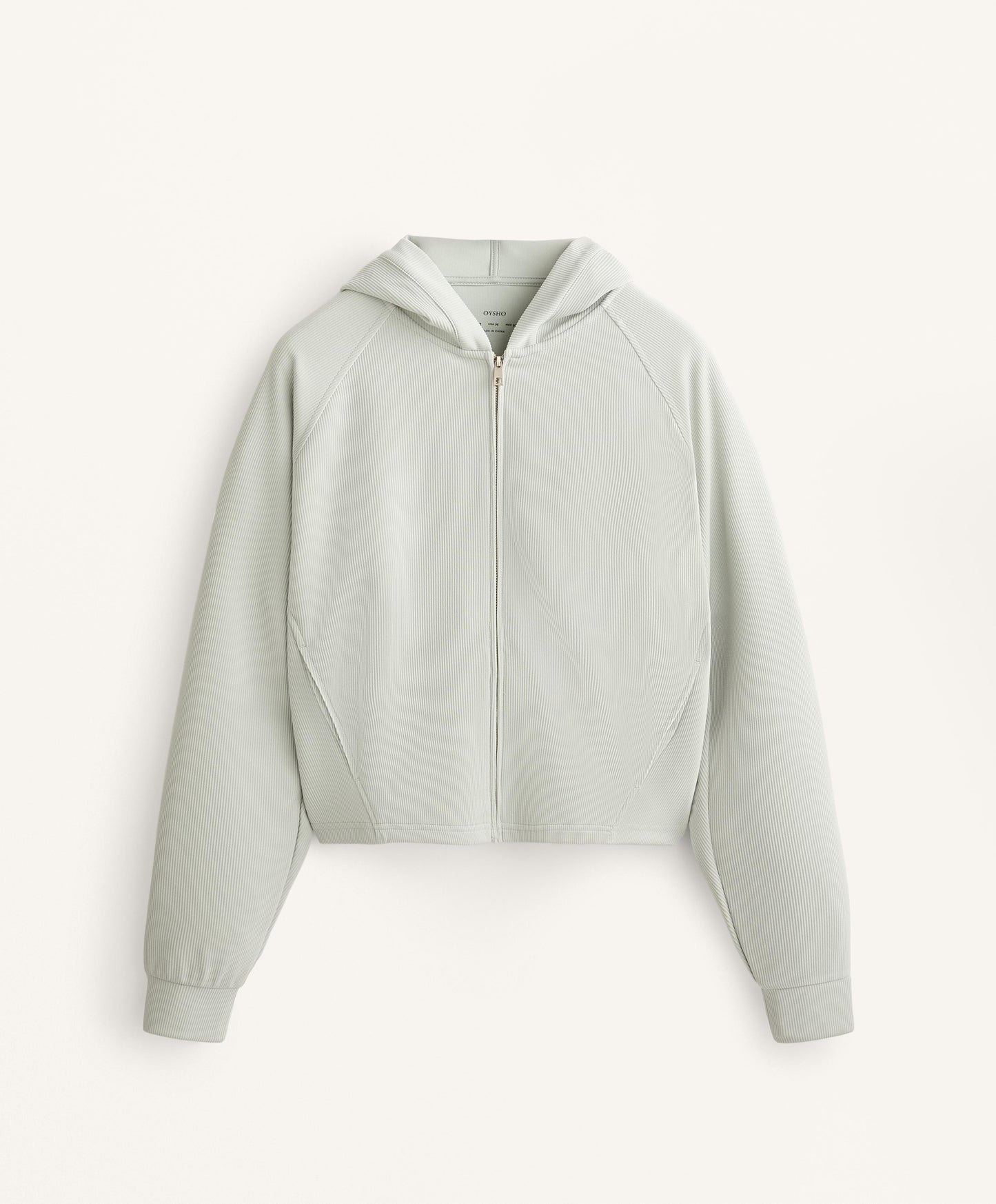 29% modal rib hooded jacket
