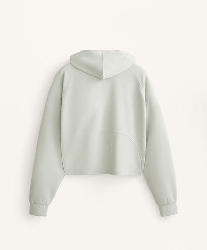 29% modal rib hooded jacket