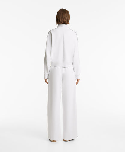 Cotton medium weight piqu¨¦ piping jacket
