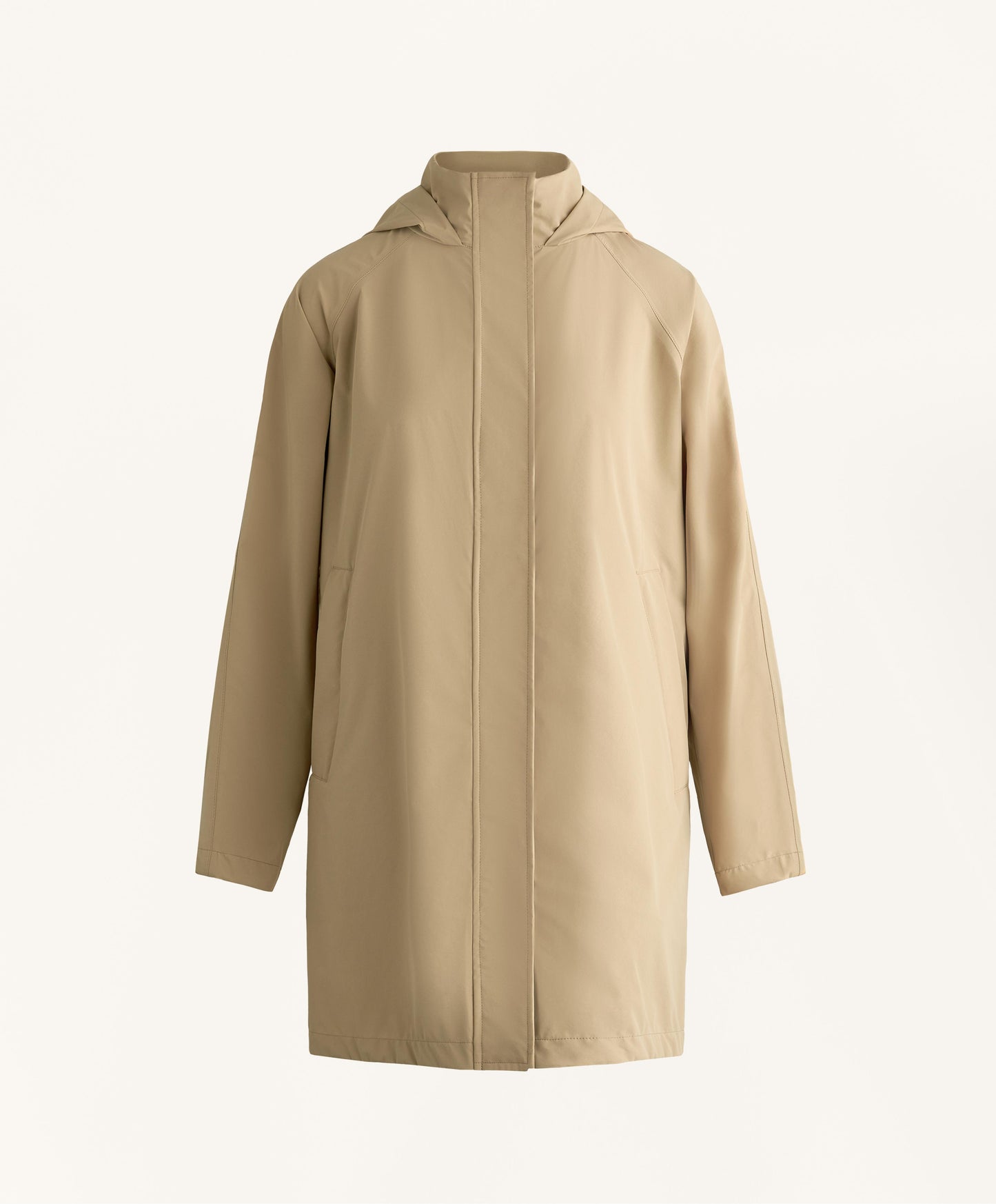 Extra lightweight 10k waterproof midi cape jacket