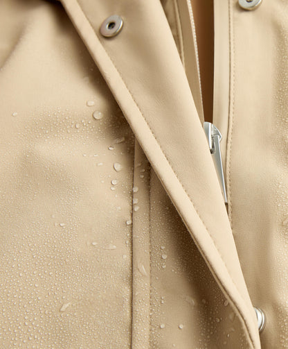 Extra lightweight 10k waterproof midi cape jacket