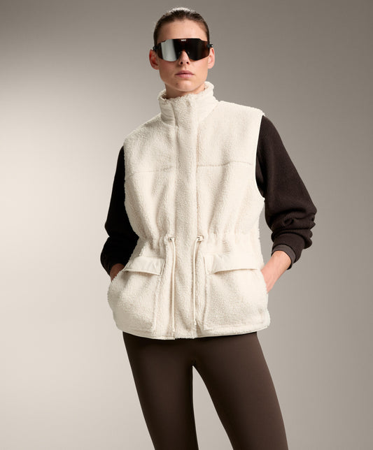 Sherpa fleece gilet