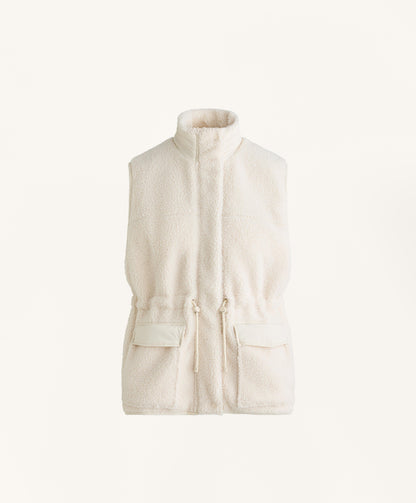 Sherpa fleece gilet