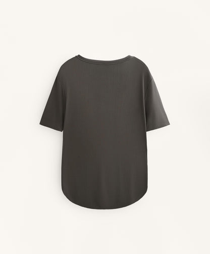 Short-sleeved modal T-shirt